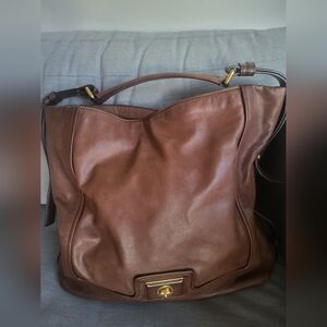 Marc Jacobs Brown Leather Messenger Bag